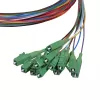 LogiLink optisko šķiedru pigtail komplekts 12 x LC/APC OS2 (G657.A1), 2m, krāsains, zaļš savienotājs