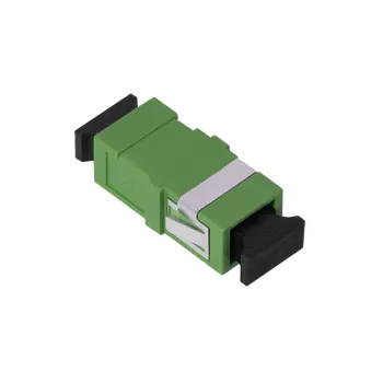 LogiLink SC Simplex optiskās šķiedras adapteris, zaļš, bez atloka, 12 gab. komplekts