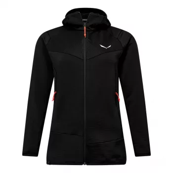 Salewa Puez Altavia PL HD sieviešu kapuces flīsa jaka - Black Out