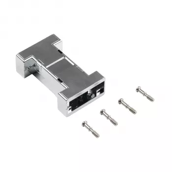 EFB ELEKTRONIK EB0909MV2 Metalizēts tukšs interfeisa korpuss, 1 Keystone slots, sudraba