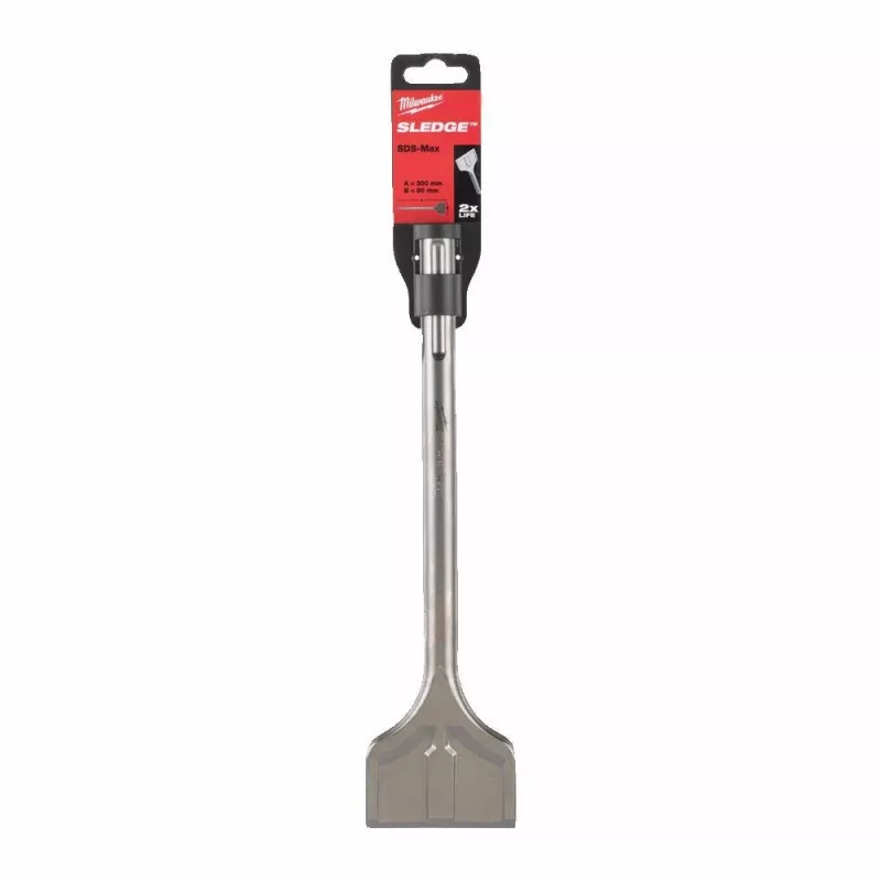 MILWAUKEE SDS-MAX platais pašasināmais kalts 80mm x 300mm