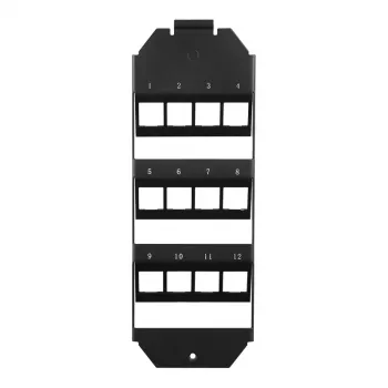 LOGILINK Keystone grīdas kastes ieliktnis 3 x 4 Keystone moduļiem, melns