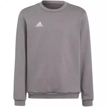 adidas Entrada 22 Sweat Top Bērnu pelēks sporta džemperis H57477 (116 cm)