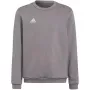 adidas Entrada 22 Sweat Top Bērnu pelēks sporta džemperis H57477 (116 cm)