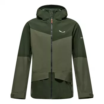Salewa Puez GTX 2L vīriešu hardshell jaka, tumši olīvu, L izmērs