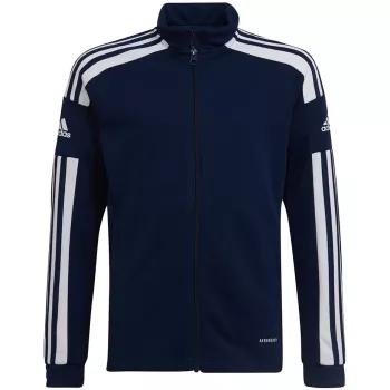 adidas Squadra 21 Treniņu pilnās rāvējslēdzēja sporta krekls, tumši zils, jauniešiem 152cm