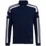 adidas Squadra 21 Treniņu pilnās rāvējslēdzēja sporta krekls, tumši zils, jauniešiem 152cm