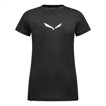 Salewa Women's Solid Dry T-krekls Black Out, izmērs L