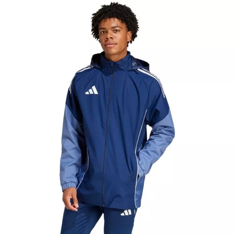 adidas Vīriešu Tiro 25 Competition visu laikapstākļu jaka Navy Blue L