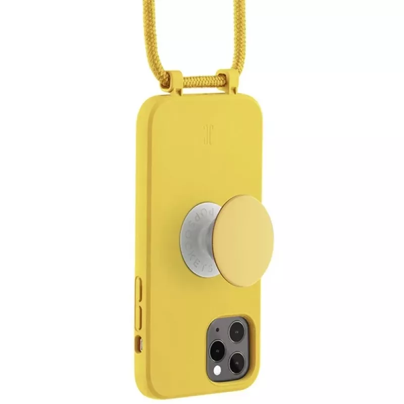Just Elegance PopGrip Maciņš iPhone 11 Pro – Dzeltena Truša Ķepa