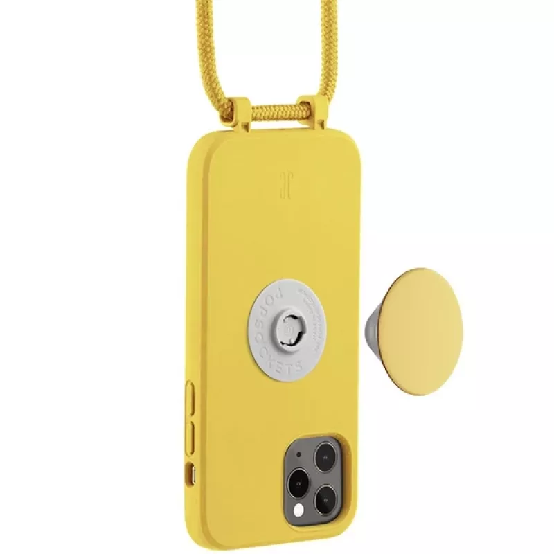Just Elegance PopGrip Maciņš iPhone 11 Pro – Dzeltena Truša Ķepa