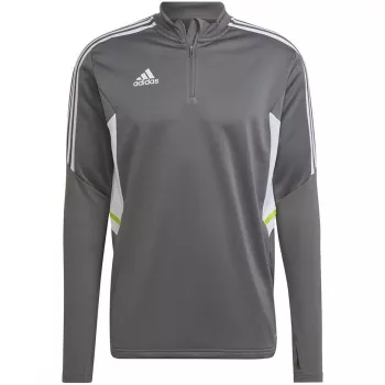 adidas Condivo 22 vīriešu treniņu sporta krekls ar rāvējslēdzēju 1/2, pelēks/balts HD2312