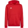 Adidas Entrada 22 bērnu kapuce sarkanā krāsā H57566 128cm