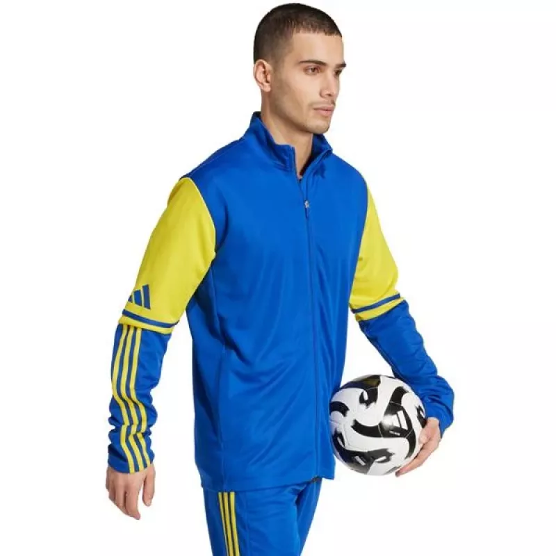 adidas Squadra 25 Training vīriešu futbola treniņu tops, pārstrādāts poliesters, AEROREADY, Team Royal Blue/Yellow, L izmērs