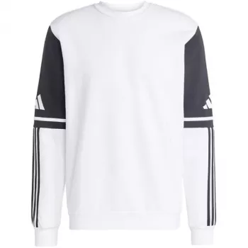 adidas Squadra 25 Sweat Crew vīriešu sporta krekls ar apkakli, balts/melns, XL