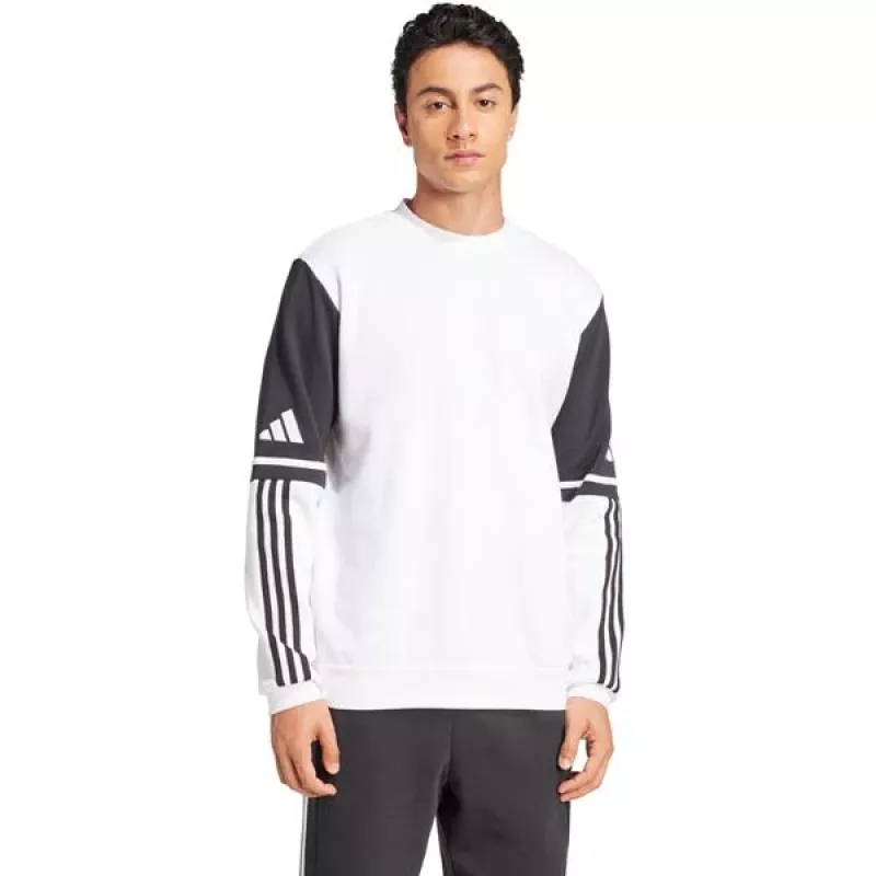 adidas Squadra 25 Sweat Crew vīriešu sporta krekls Balts/Melns S izmērs