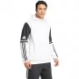 adidas Squadra 25 vīriešu sporta kapuce ar džemperi, balta/melna, L izmērs