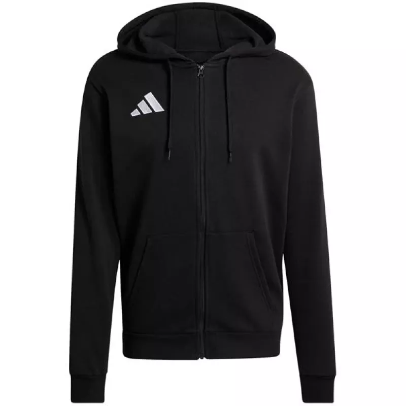 adidas Entrada 26 vīriešu pilnās rāvējslēdzēja kapuce ar kapuci, melna, M izmērs