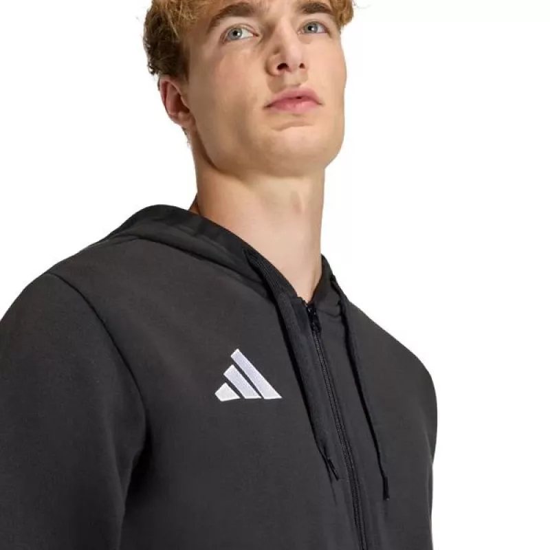 adidas Entrada 26 vīriešu pilnās rāvējslēdzēja kapuce ar kapuci, melna, M izmērs