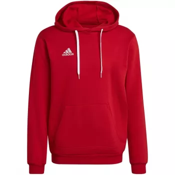 adidas Entrada 22 vīriešu kapuces sporta krekls sarkanā krāsā H57514 L