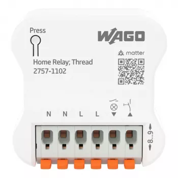 WAGO 2757-1102 mājas relejs, 1DI/1DO, 16 A, balts