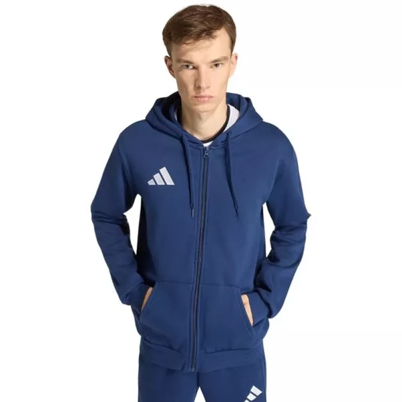 adidas vīriešu Entrada 26 pilna rāvējslēdzēja kapuce Navy M