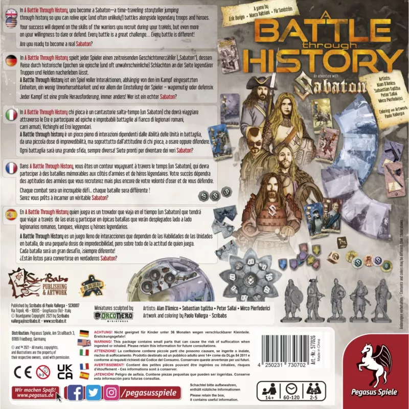 PEGASUS A Battle through History - Sabaton galda spēle