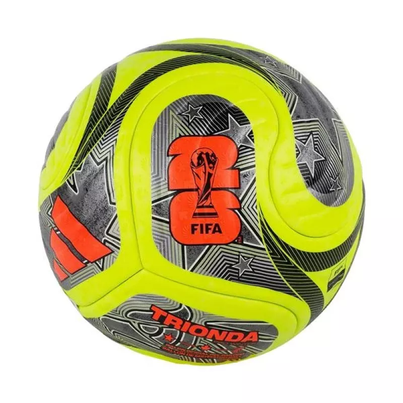 adidas World Cup 26 Trionda Pro Winter futbola bumba 5. izmērs, zaļa/melna/sudraba JD8023