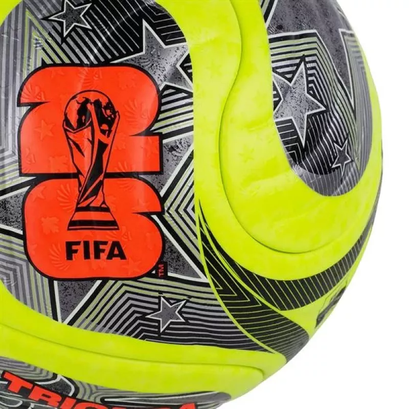adidas World Cup 26 Trionda Pro Winter futbola bumba 5. izmērs, zaļa/melna/sudraba JD8023