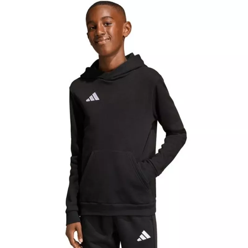 adidas Entrada 26 Hoody bērnu kapuce ar kapuci melna 140 cm