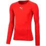 Puma Liga Baselayer Tee LS vīriešu sarkans garām piedurkņu krekliņš