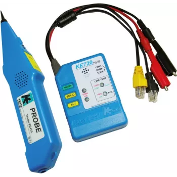 Kurth Electronic KE 701 tīkla kabeļu testeris ar signāla ģeneratoru, RJ45/RJ11/Coax, 240V aizsardzība