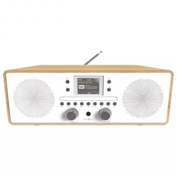 Reflexion HRA21DAB+ balts DAB+ FM radio zem skapja ar CD atskaņotāju, diviem modinātājiem un tālvadības pulti