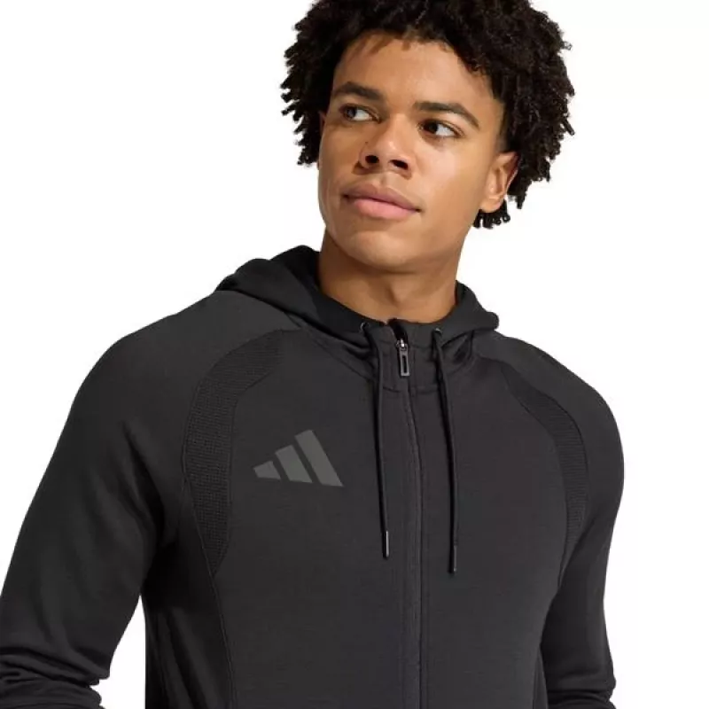 adidas Tiro 26 Travel Sweat Hoodie vīriešiem, melns, 2XL