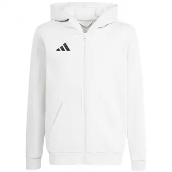 adidas Entrada 26 Full Zip Hoodie Bērnu balts KH1783 140cm