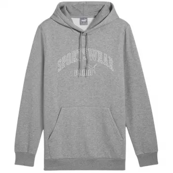 PUMA Essentials+ Logo LAB Gradient kapuce - vidēji pelēka, vīriešu M izmērs