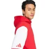adidas Squadra 25 vīriešu sporta svīteris ar kapuci, sarkans, L izmērs