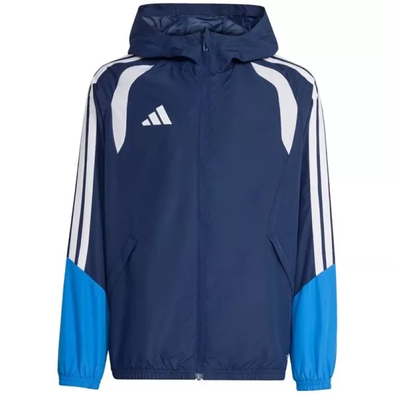 adidas Tiro 26 Competition All Weather bērnu jaka zilā krāsā 152 cm
