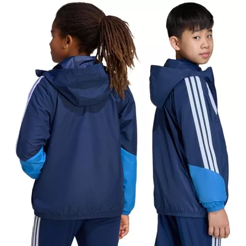 adidas Tiro 26 Competition All Weather bērnu jaka zilā krāsā 152 cm
