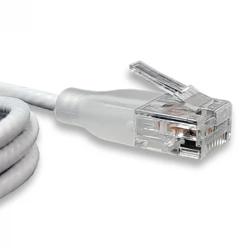 WANTEC eGlow UTP CAT6a patch vads, 0,5m, balts