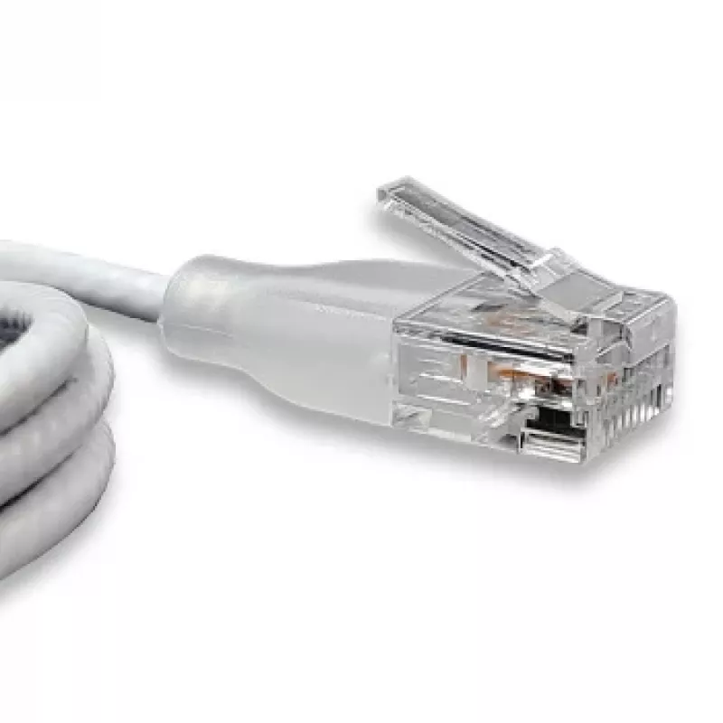 WANTEC eGlow UTP CAT6a patch vads, 0,5m, balts