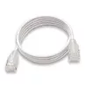 WANTEC eGlow UTP CAT6a patch vads, 0,5m, balts