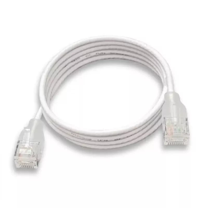 WANTEC eGlow UTP CAT6a patch vads, 0,5m, balts