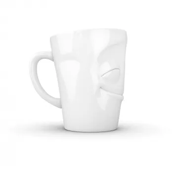 FIFTYEIGHT PRODUCTS T018301 Amused balta krūze ar rokturi 350 ml