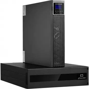 PowerWalker VFI 6000 RTG PF1 6000 VA Online Double-Conversion UPS - Rackmount/Tower, 2x IEC C19 Outlets, Pure Sine Wave