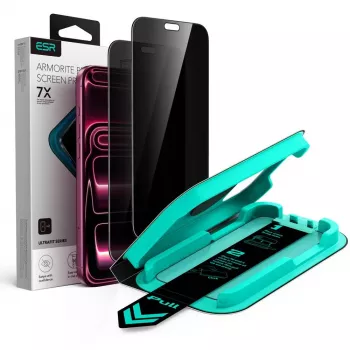 ESR UltraFit Armorite Privātuma rūdītais stikls iPhone 18 Pro Max (2 gab.)