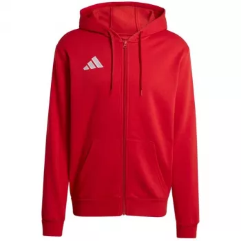 adidas Entrada 26 Pilna rāvējslēdzēja kapuce vīriešiem, sarkana, XL