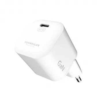 Vonmählen Unity Nano GaN 65W baltais USB-C lādētājs