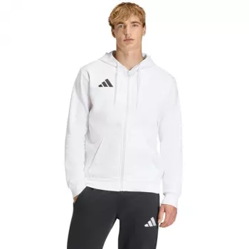 adidas Entrada 26 pilna rāvējslēdzēja kapuce vīriešiem, balta, L izmērs