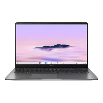 ASUS Chromebook CX1505CTA-ISSS70396 15,6 collu Full HD klēpjdators, Intel Core i3-N355, 8GB RAM, 128GB eMMC, ChromeOS, franču AZERTY tastatūra, caurspīdīgs sudrabs